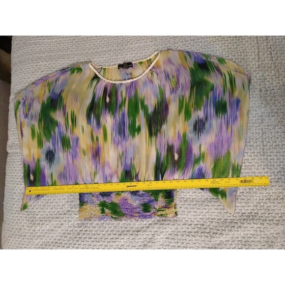 Isabel Rodriguez cold shoulder wide sleeve top Boho Sheer - Picture 8 of 9